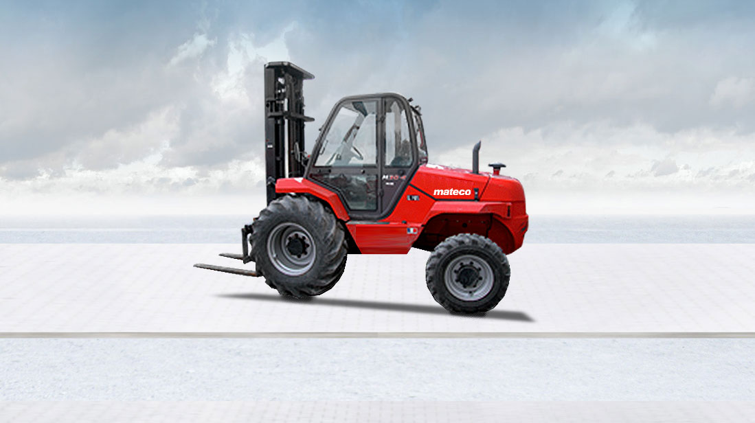Rough terrain forklifts and Gators